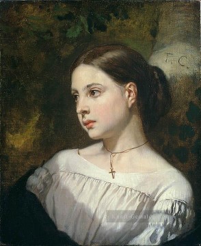  maler - Porträt eines Mädchens figur Maler Thomas Couture